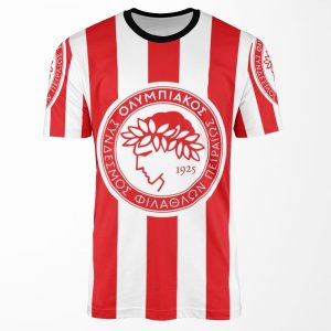 Olympiacos Piraeus Is My Love Forever Greek Football Gate 7 All-over-print T-shirt
