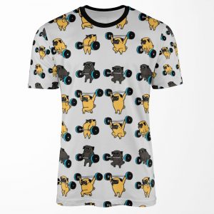 Olympic Lifting Pugs All-over-print T-shirt