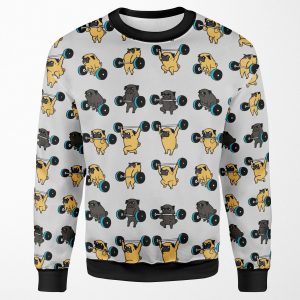 Olympic Lifting Pugs All-over-print Unisex Sweatshirt