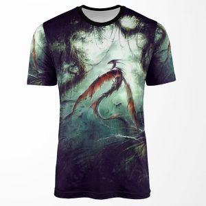 On The Ancient Route Of The Dragon Kings Art By Elian Black Mor All-over-print T-shirt