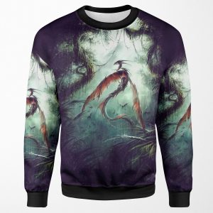 On The Ancient Route Of The Dragon Kings Art By Elian Black Mor All-over-print Unisex Sweatshirt