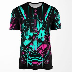Oni Glitch Neon Ver All-over-print T-shirt