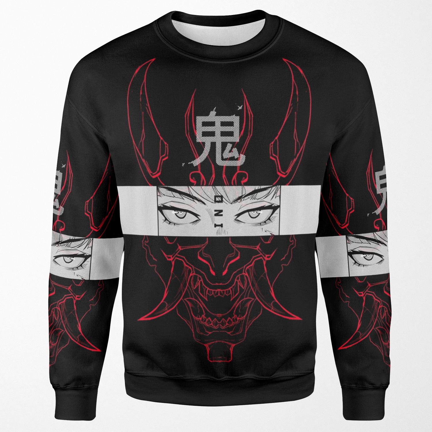 Oni Red All-over-print Unisex Sweatshirt