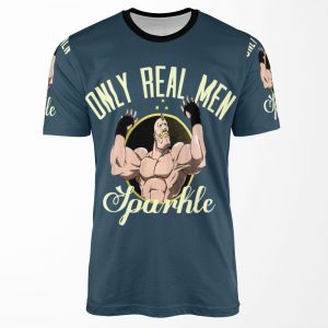 Only Real Men Sparkle All-over-print T-shirt
