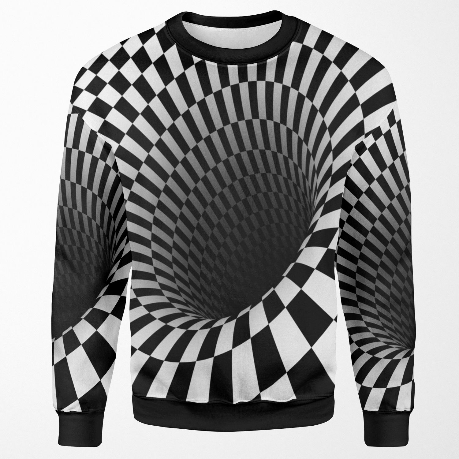 Optic Black Hole All-over-print Unisex Sweatshirt