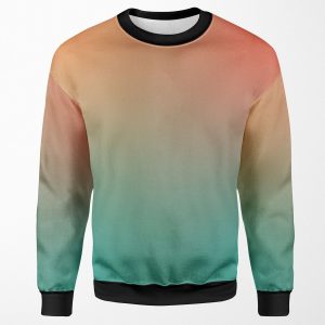 Orange Teal Gradient All-over-print Unisex Sweatshirt