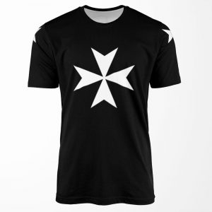 Order Of St John Amalfi Cross Hospilitallers Maltese All-over-print T-shirt