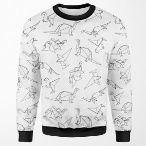 Origami Dinosaurs All-over-print Unisex Sweatshirt