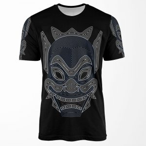 Ornate Blue Spirit Mask All-over-print T-shirt