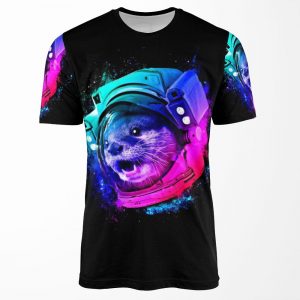 Otter Space All-over-print T-shirt