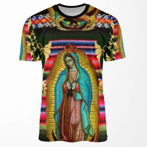 Our Lady Of Guadalupe Virgin Mary Zarape 08 All-over-print T-shirt