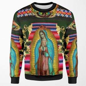 Our Lady Of Guadalupe Virgin Mary Zarape 08 All-over-print Unisex Sweatshirt