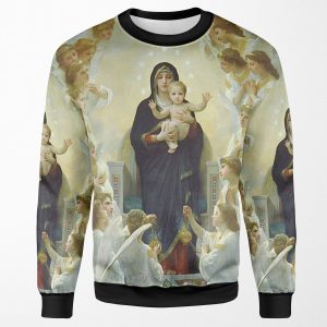 Our Lady Virgin Mary And Angels All-over-print Unisex Sweatshirt