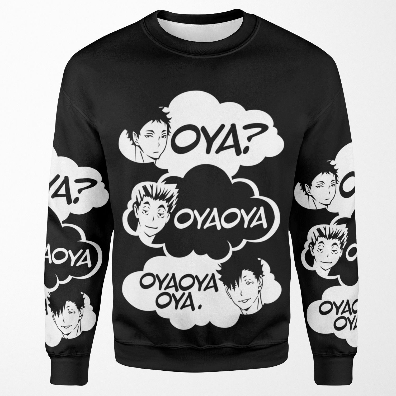 Oya Oya Oya Haikyuu All-over-print Unisex Sweatshirt