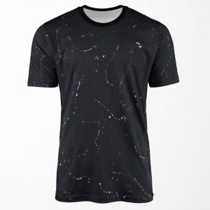 Paint Splat Jumper Detailed All-over-print T-shirt
