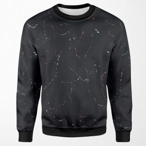 Paint Splat Jumper Detailed All-over-print Unisex Sweatshirt