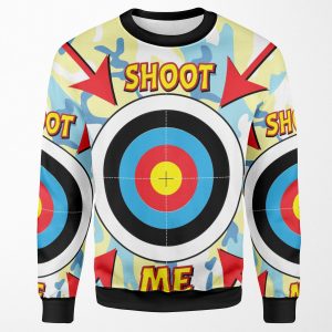 Paintball Stag And Hen Do Shoot Me Target All-over-print Unisex Sweatshirt