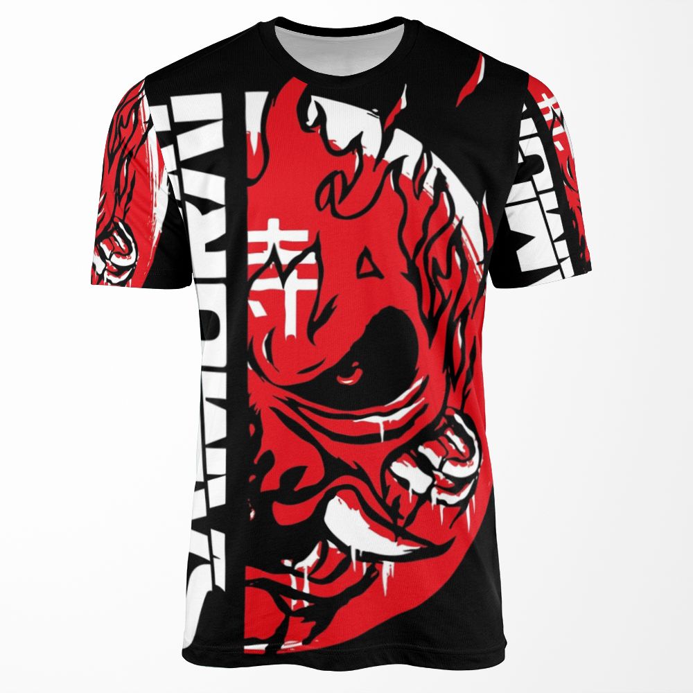 Painted Samurai All-over-print T-shirt