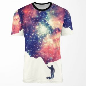 Painting The Universe Colorful Negative Space Art All-over-print T-shirt