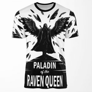 Paladin Of The Raven Queen B And W Variant All-over-print T-shirt