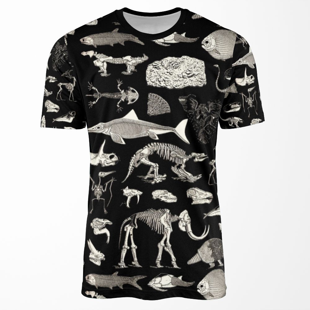 Paleontology Illustration All-over-print T-shirt