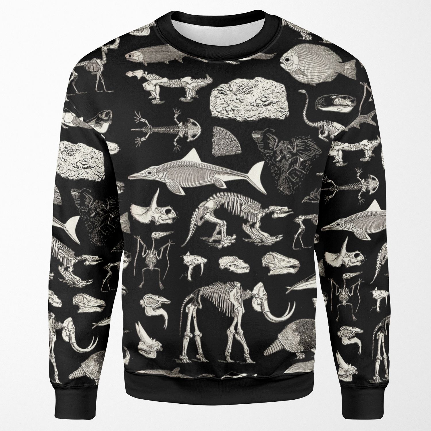 Paleontology Illustration All-over-print Unisex Sweatshirt