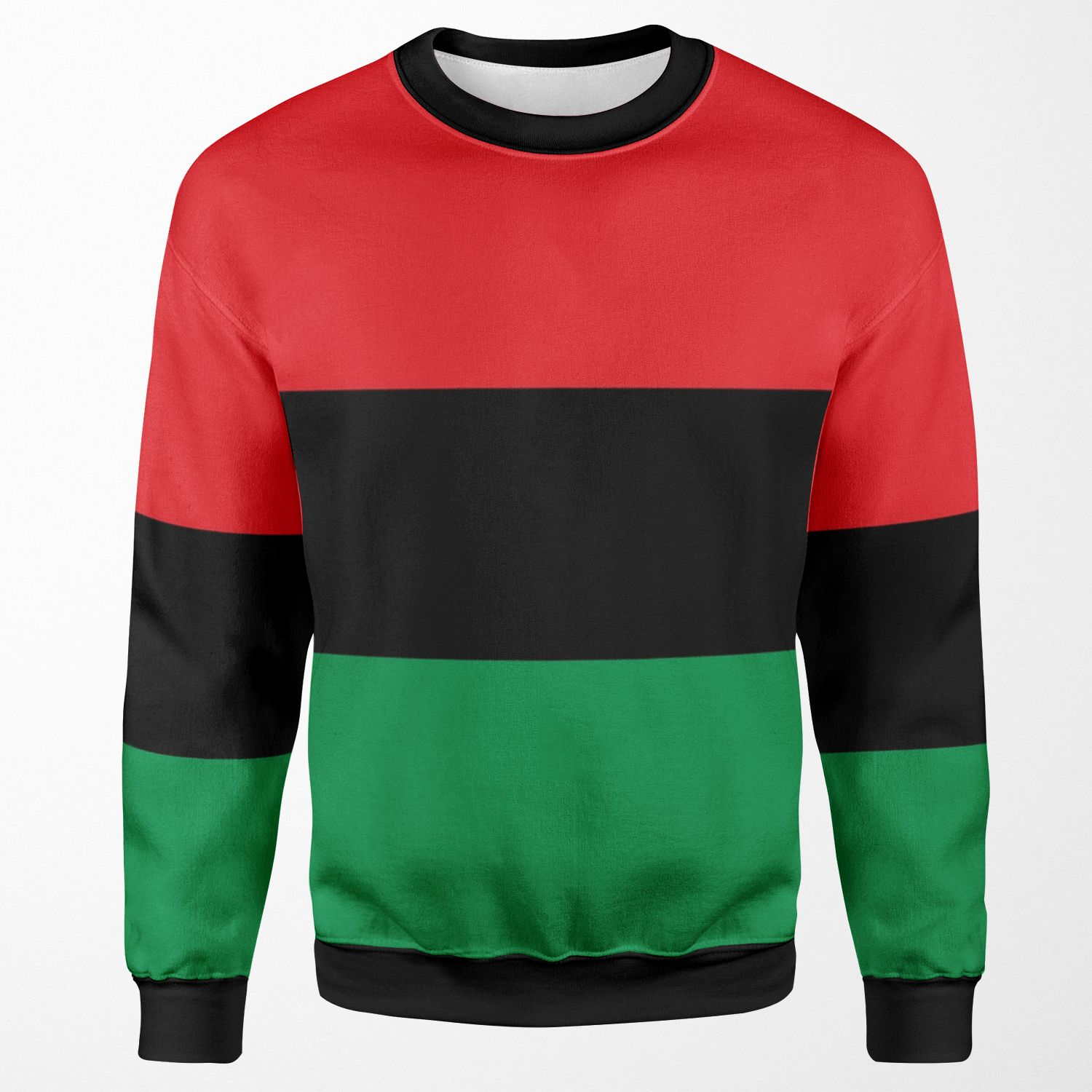 Pan African Flag T Shirt Unia Flag Sticker Afro American Flag All-over-print Unisex Sweatshirt