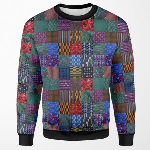 Patchwork London Transport Fabric Montage All-over-print Unisex Sweatshirt