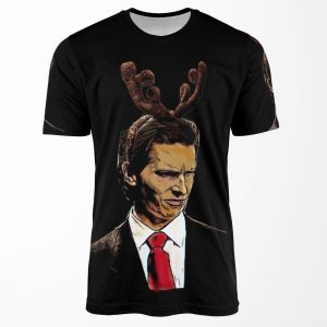 Patrick Bateman Xmas All-over-print T-shirt