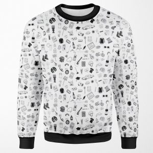Pattern All-over-print Unisex Sweatshirt