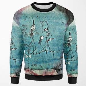 Paul Klee Artwork Twittering Machine All-over-print Unisex Sweatshirt