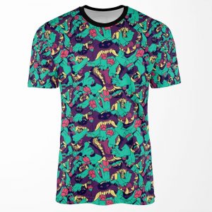 Paws In Maws All-over-print T-shirt