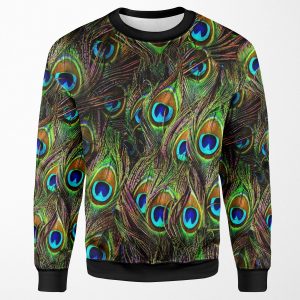 Peacock Feathers Invasion All-over-print Unisex Sweatshirt
