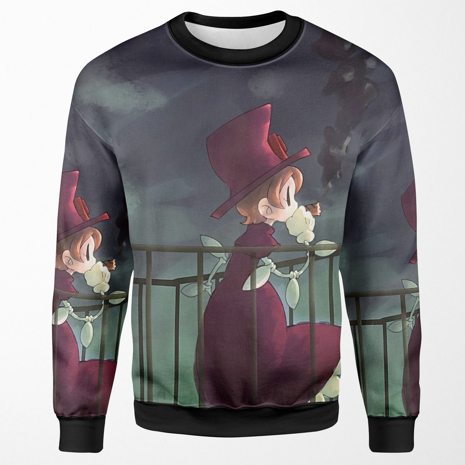 Peacock Smoking All-over-print Unisex Sweatshirt