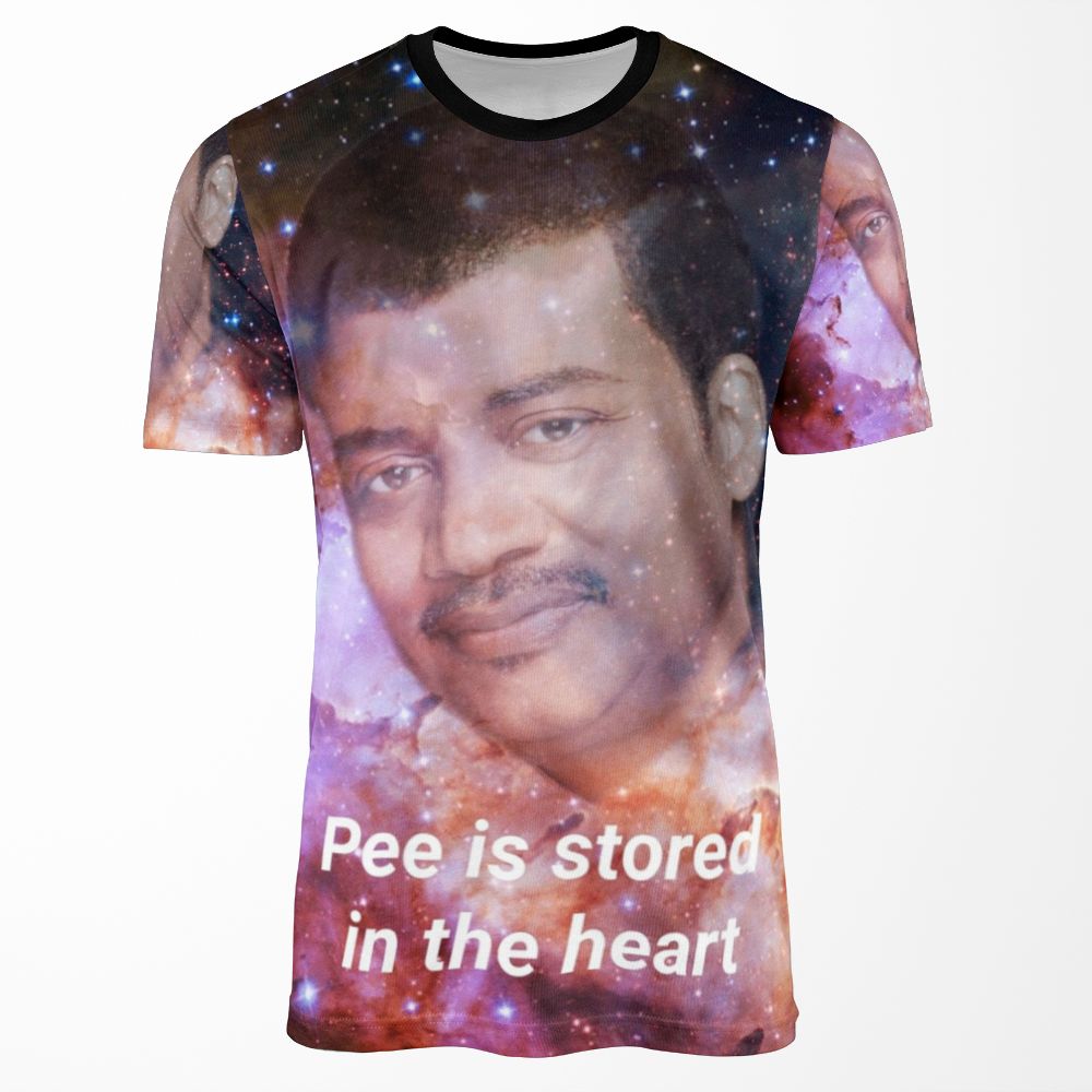 Pee Is Stored In The Heart All-over-print T-shirt