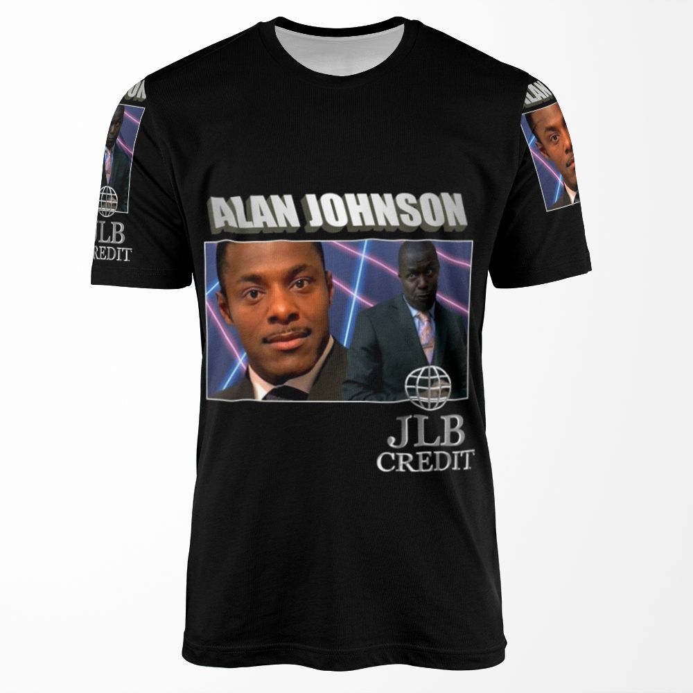Peep Show Alan Johnson 90S Tribute All-over-print T-shirt