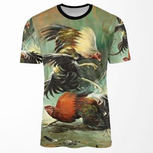 Pelea De Gallos Rooster Fight Cock Fight All-over-print T-shirt