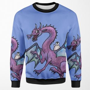 Penguin And Dragon Save The Day All-over-print Unisex Sweatshirt