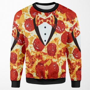 Pepperoni Pizza Tuxedo All-over-print Unisex Sweatshirt