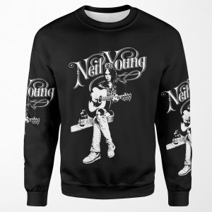 Perfects Art Styles Young Guitarist And Typorgraphy All-over-print Unisex Sweatshirt