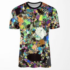 Peridotite Thin Section All-over-print T-shirt