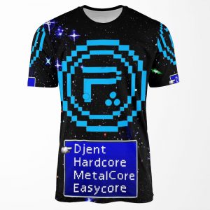 Periphery 8 Bit Blue Select Difficulty All-over-print T-shirt