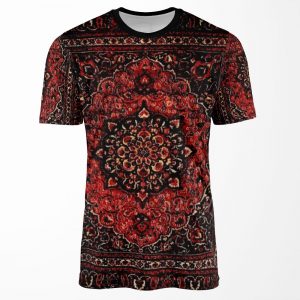 Persian Carpet Look In Rose All-over-print T-shirt