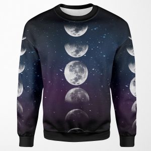 Phases Of The Moon All-over-print Unisex Sweatshirt