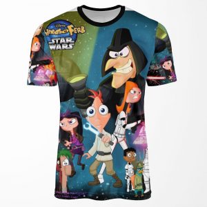 Phineas And Ferb Star Wars All-over-print T-shirt