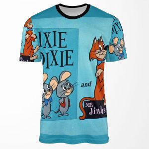 Pixie And Dixie All-over-print T-shirt
