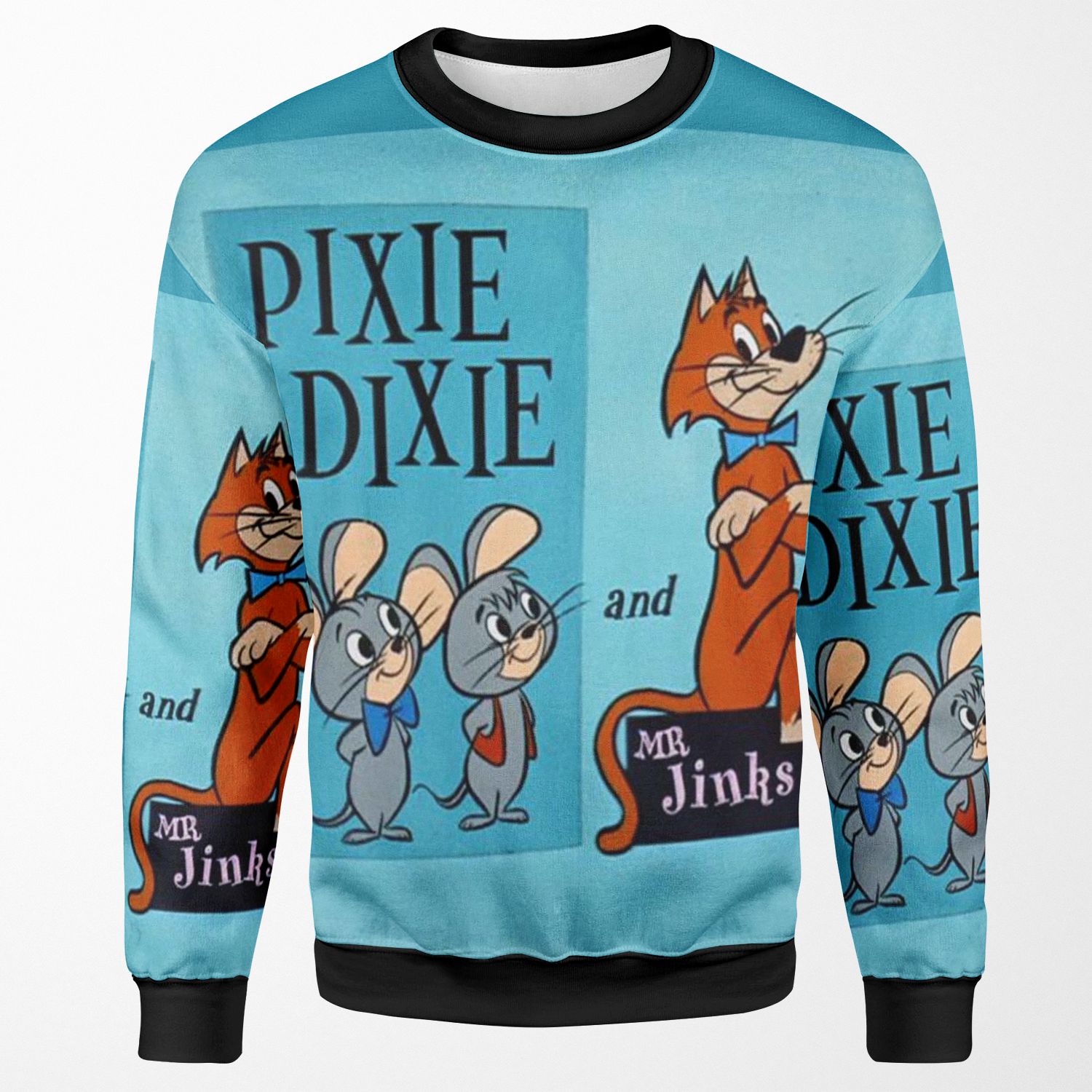 Pixie And Dixie All-over-print Unisex Sweatshirt