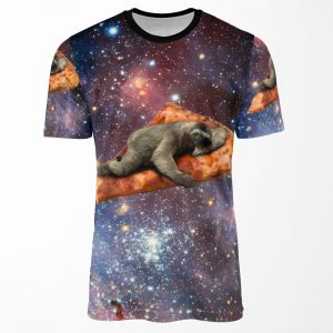 Pizza Sloth In Space All-over-print T-shirt