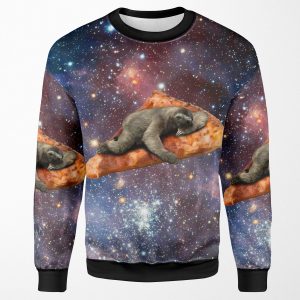 Pizza Sloth In Space All-over-print Unisex Sweatshirt