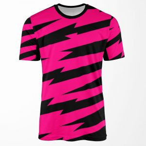 Pizzazz Pink Lightning All-over-print T-shirt